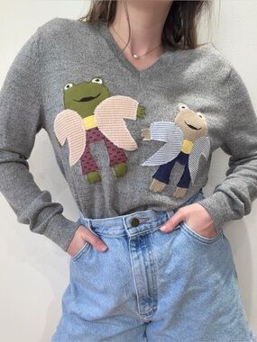 Vintage Frog and Toad Sweater